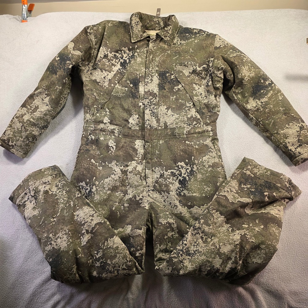 Redhead Coveralls Mens XL Green Strata Camo Insulated Hunting Workwear Outdoor
